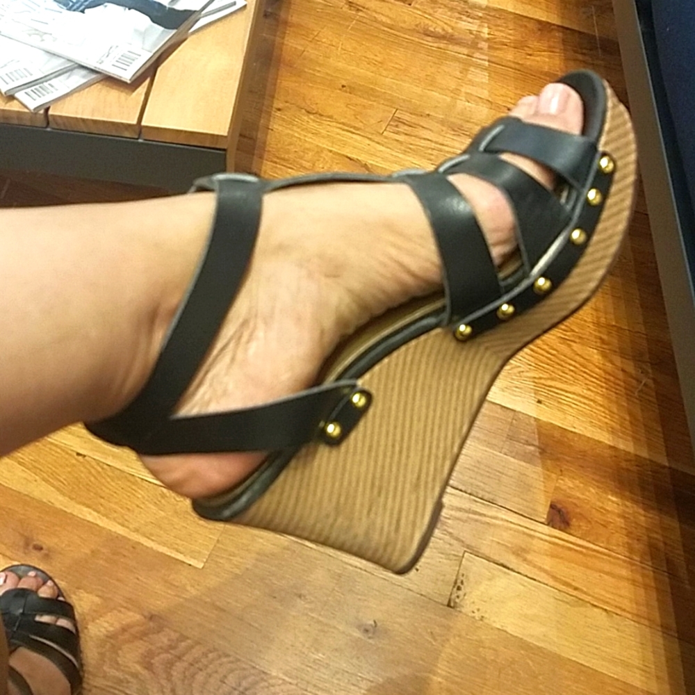 Wedge platform sandals size 8